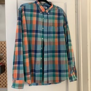 Men’s Plaid Button Down, Slim Fit Shirt- size XL